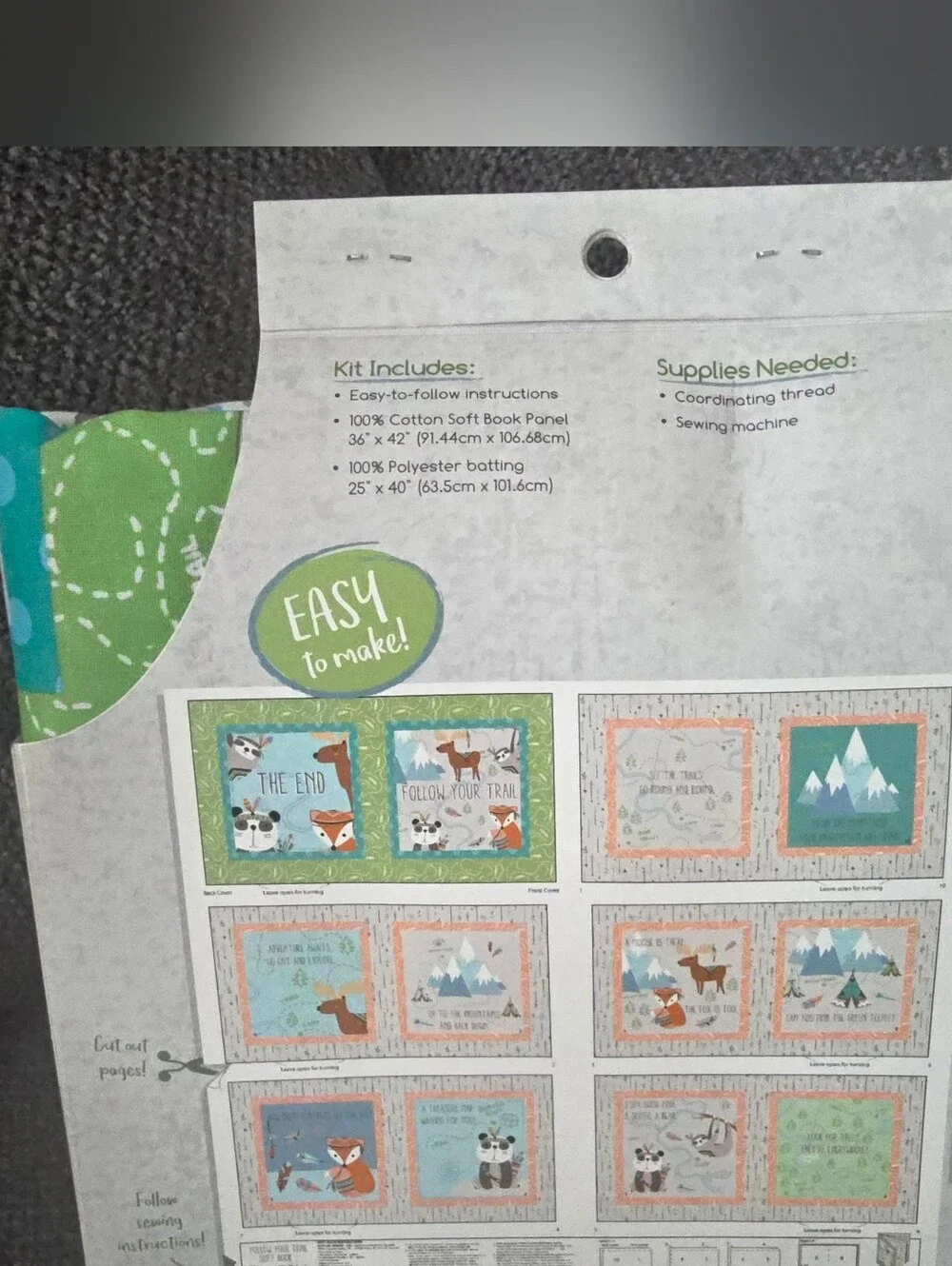Baby's Fabric Book Making Kit